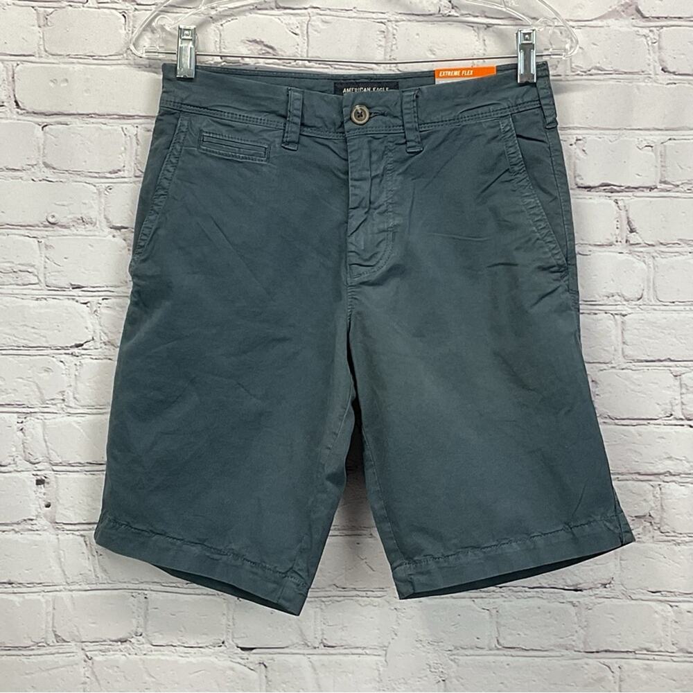 American Eagle Shorts Boys Size 26 Slim Bluish Gray Extreme Flex Outdoor Bermuda
